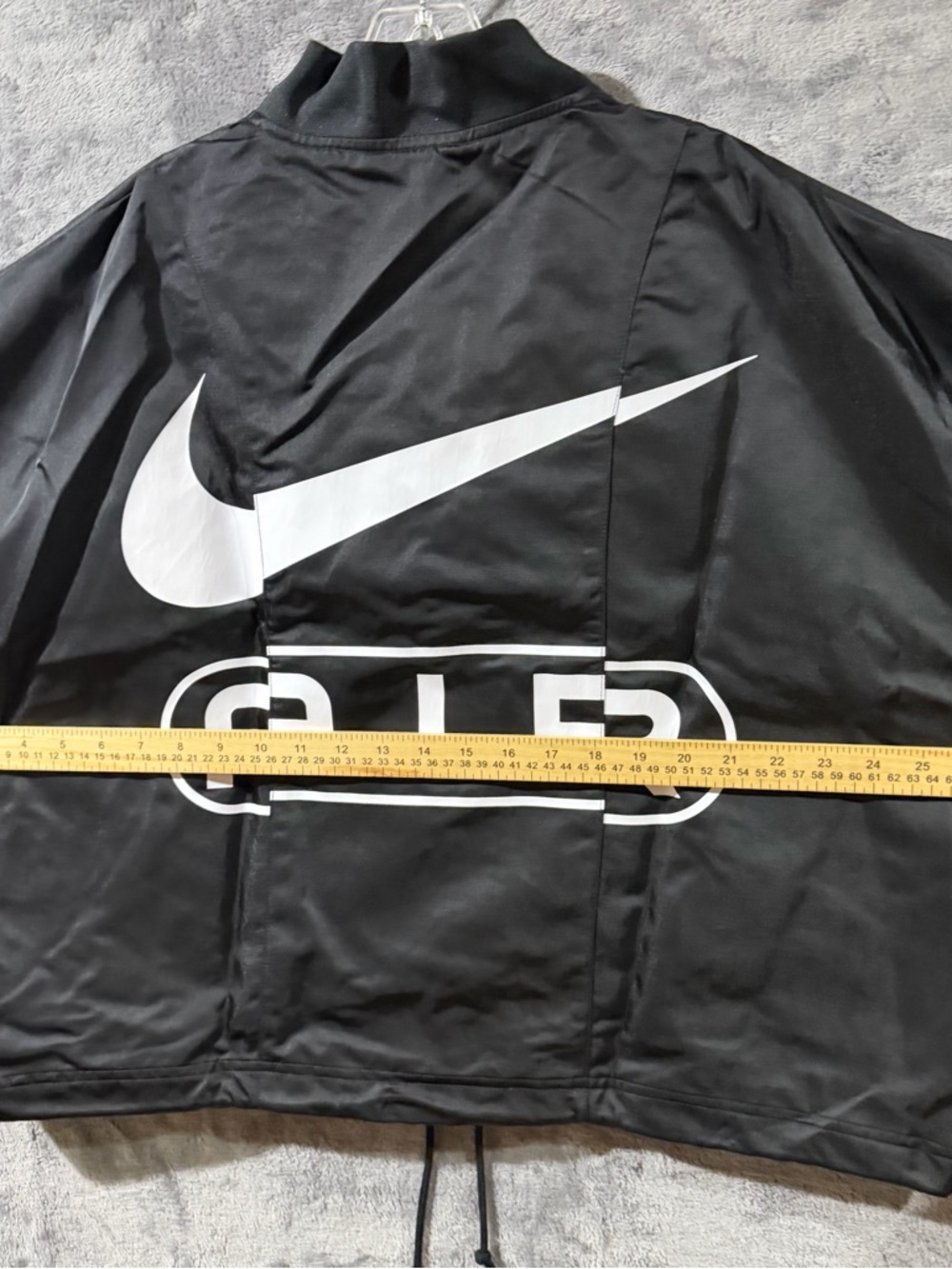 Nike Air Black Oversized Woven Bomber Jacket [FN1908-010] Women's Sz Small $135 - Picture 3 of 11